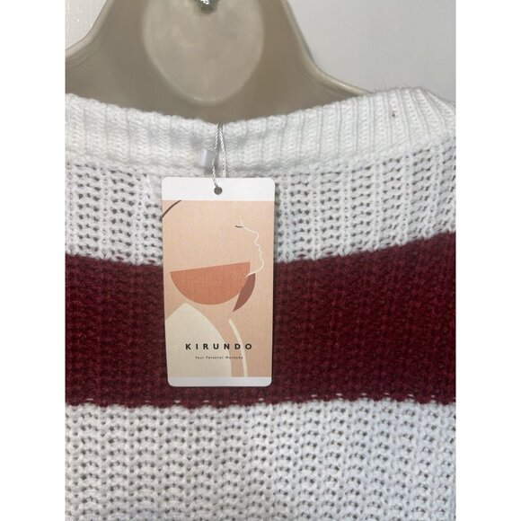 KIRUNDO Women's Size Medium Striped Sweater - Picture 10 of 11